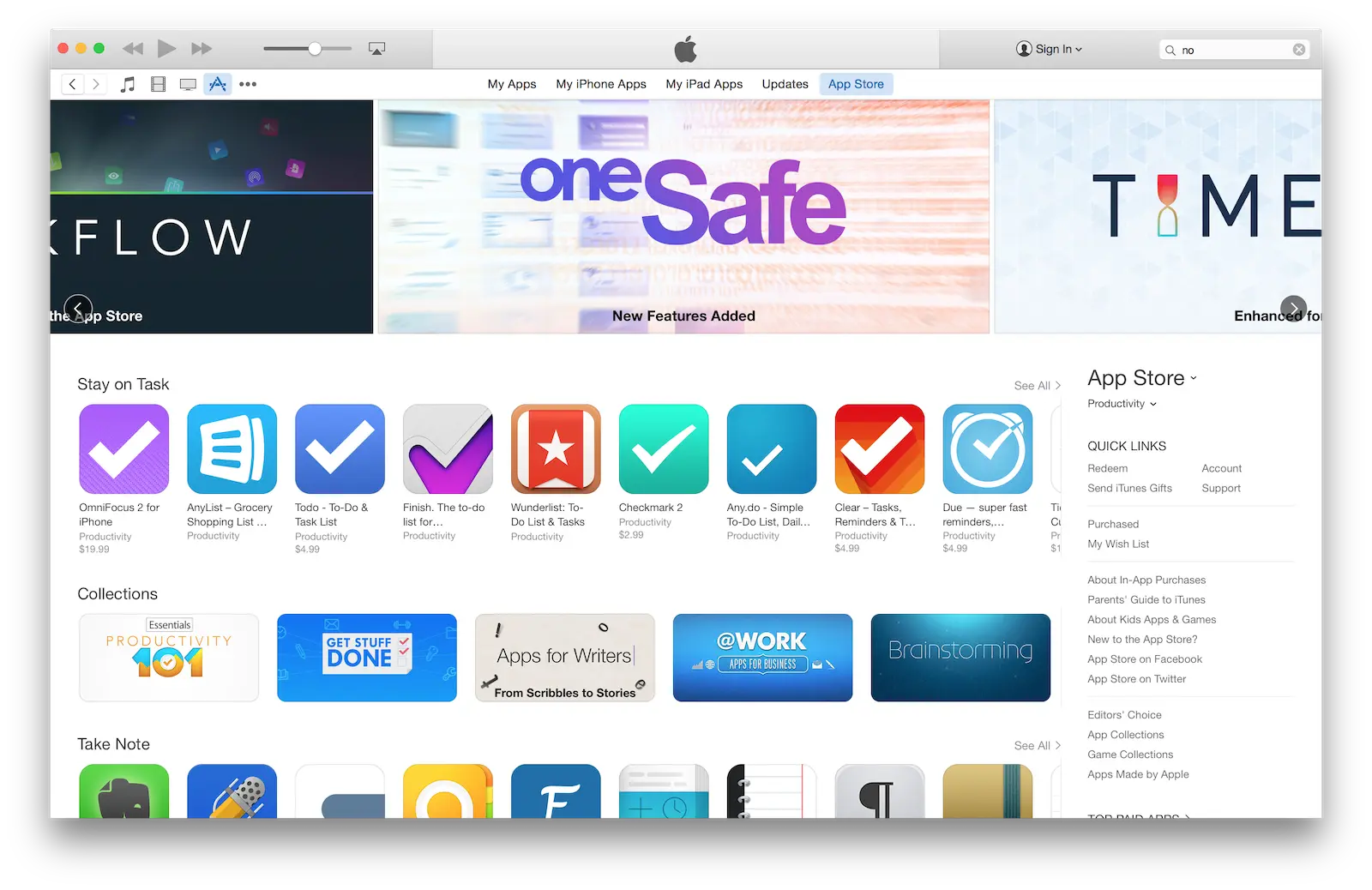 oneSafe featured by Apple App Store screenshot